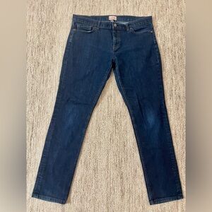 Women’s Size 32 Lands End Pin Straight Canvas Denim Jeans